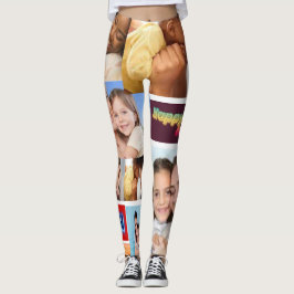 Leggings de colagem de fotos personalizadas 7