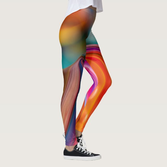 Leggings de combinação de cores de gradiente (Direita)