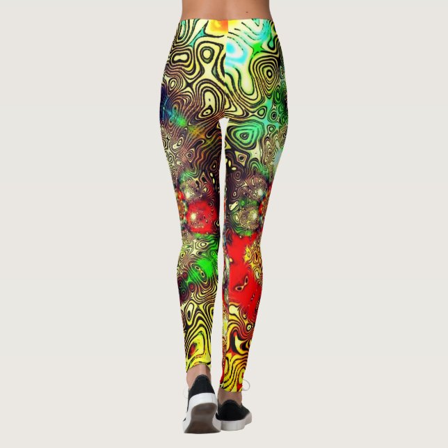 Leggings de conforto "Caleidoscópio Fury" (Verso)