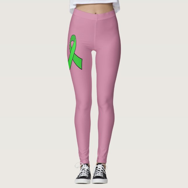 Leggings de Conscientização da Doença de Lyme com  (Frente)