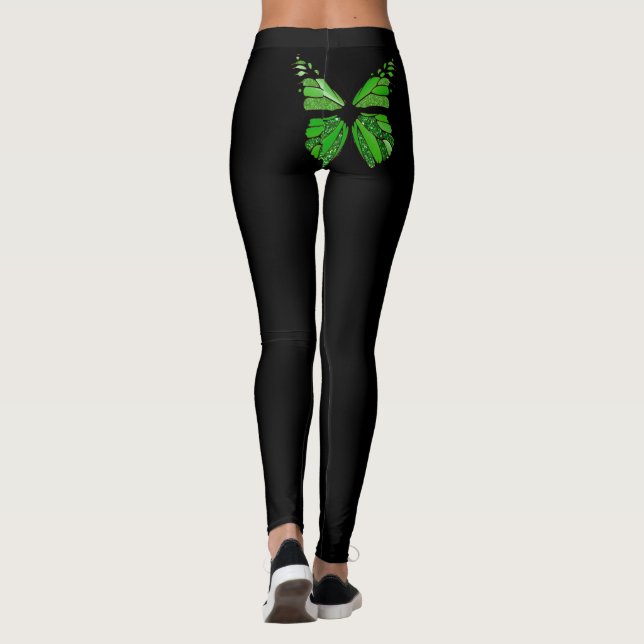 Leggings de Conscientização da Doença de Lyme com  (Verso)