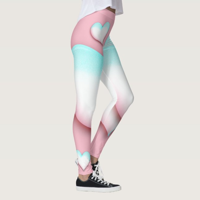 Leggings de Corações Adoráveis (Direita)
