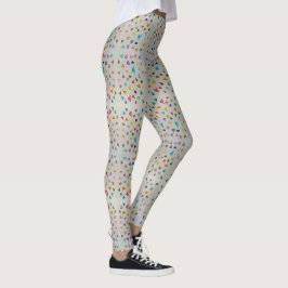 Leggings de Corações Aquarela Pequenos
