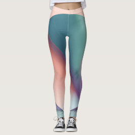 leggings de cores abstrato