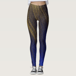 leggings de cores azuis elegantes