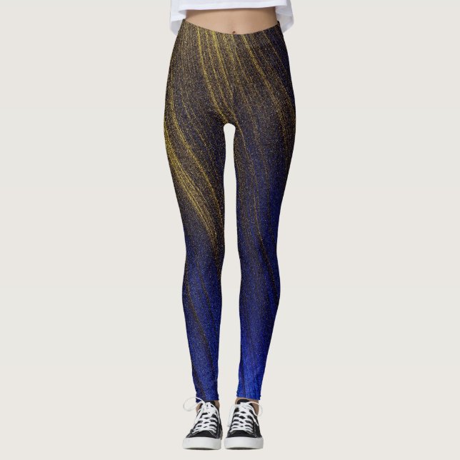 leggings de cores azuis elegantes (Frente)