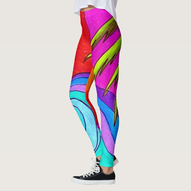 Leggings de cores de verão (Esquerda)