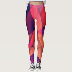 Leggings de cores geométricas