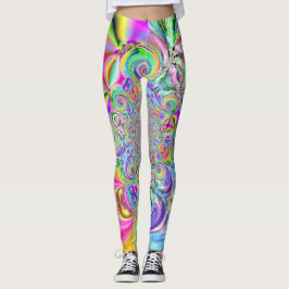 Leggings de cores loucas