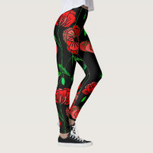 Leggings de cores personalizadas com arte de papoi