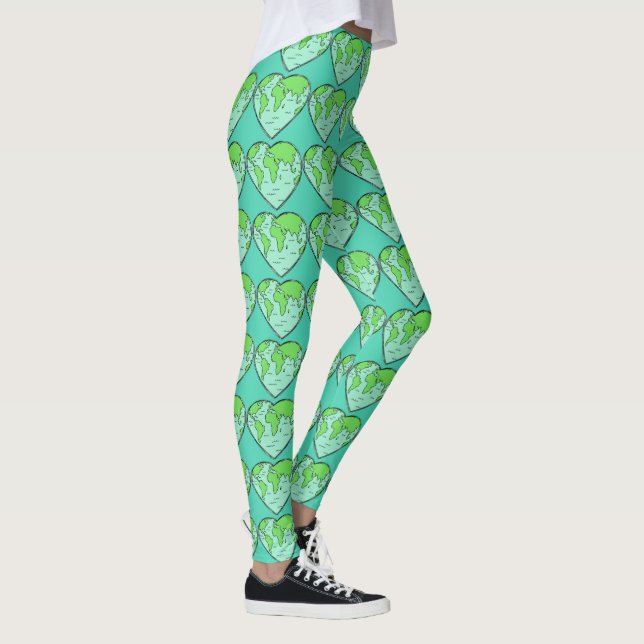 Leggings de cores personalizadas do Earth Love (Direita)