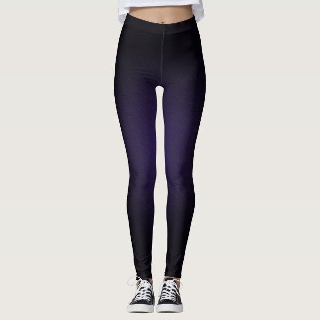Leggings de cores pretas e esmaecidas (Frente)