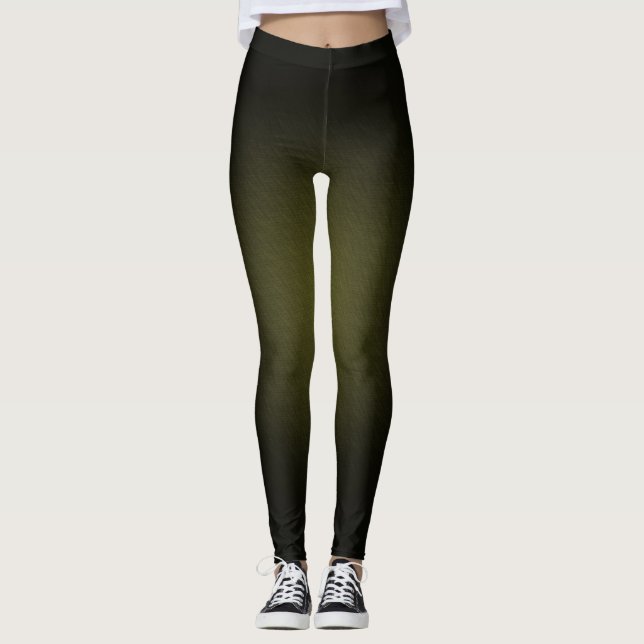 Leggings de cores pretas e esmaecidas (Frente)