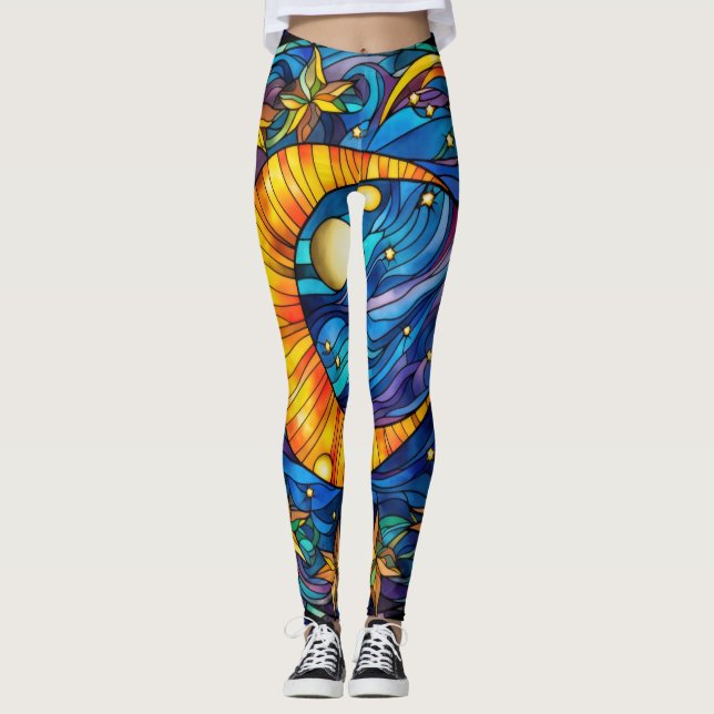 Leggings de corpos celestes (Frente)