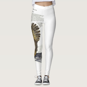 Leggings de coruja ameaçadas de Impressão com a mã
