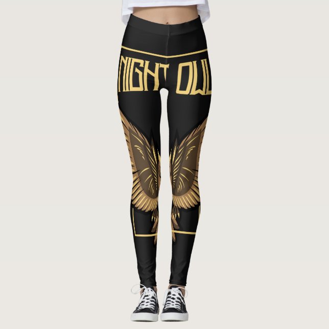 Leggings de Coruja Noturna (Frente)