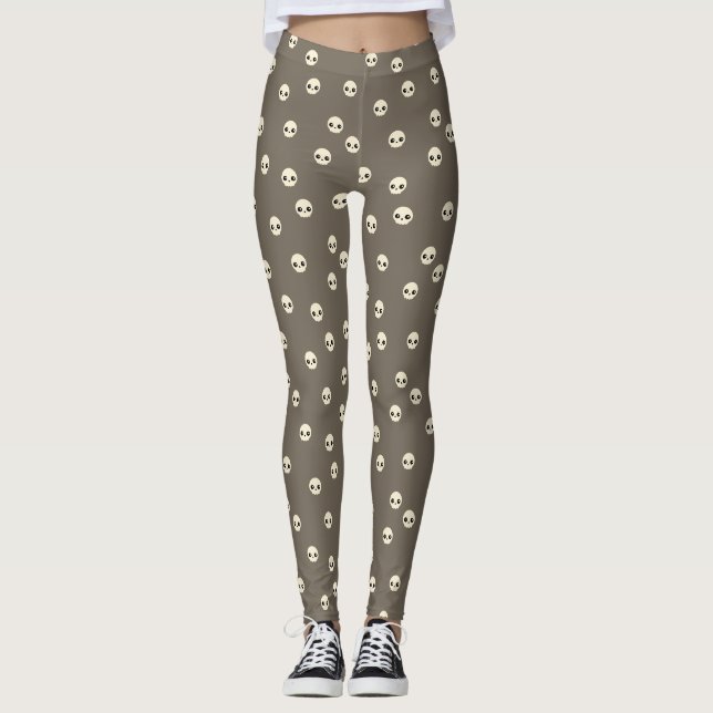 Leggings de crânios bonitos (Frente)