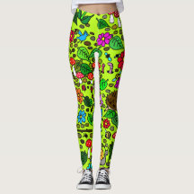 Leggings de Criaturas de Jardim