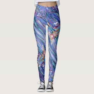 Leggings de cristal azul