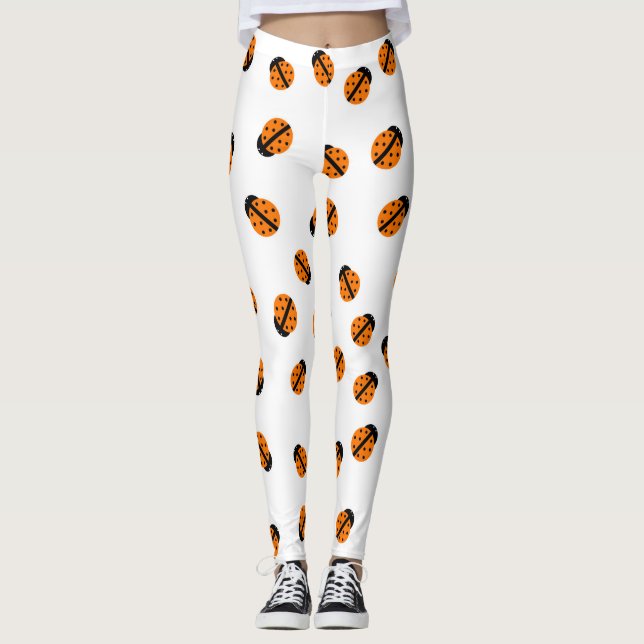 Leggings de dama laranja (Frente)