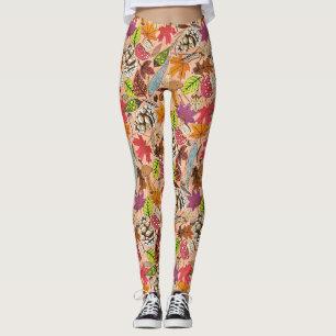 leggings de damascos boho outono
