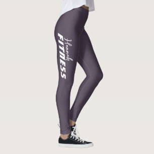 Leggings de Dança Violeta Cinza Escuro para Academ