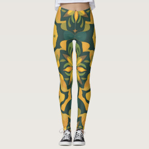 Leggings de decoração residencial vibrantes - Des 