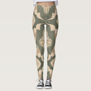 Leggings de decoração simétricas - De Cor Orgânica