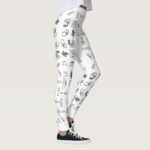 Leggings de Desenho da Linha Taylor Eras