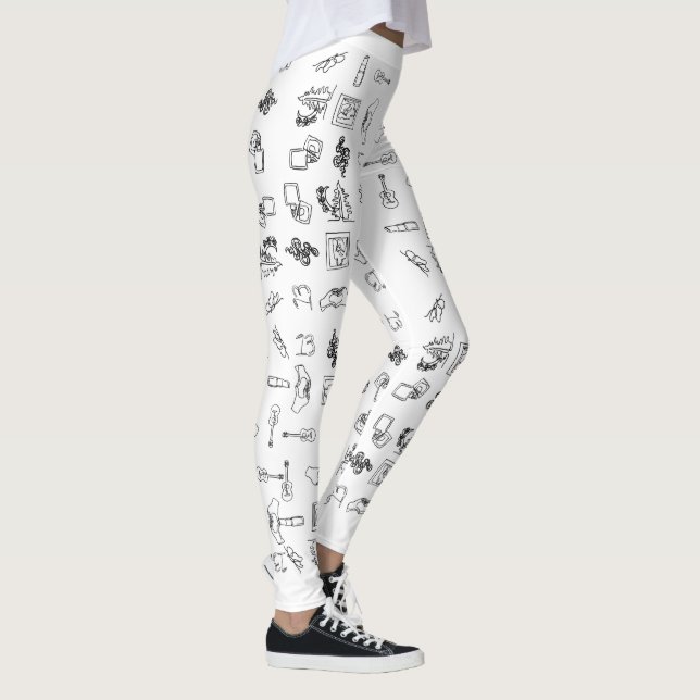 Leggings de Desenho da Linha Taylor Eras (Direita)