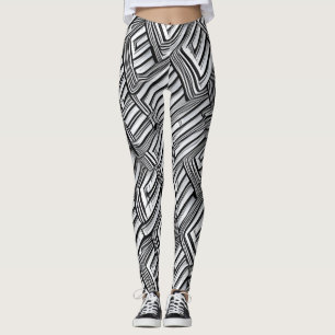 Leggings de design abstratas