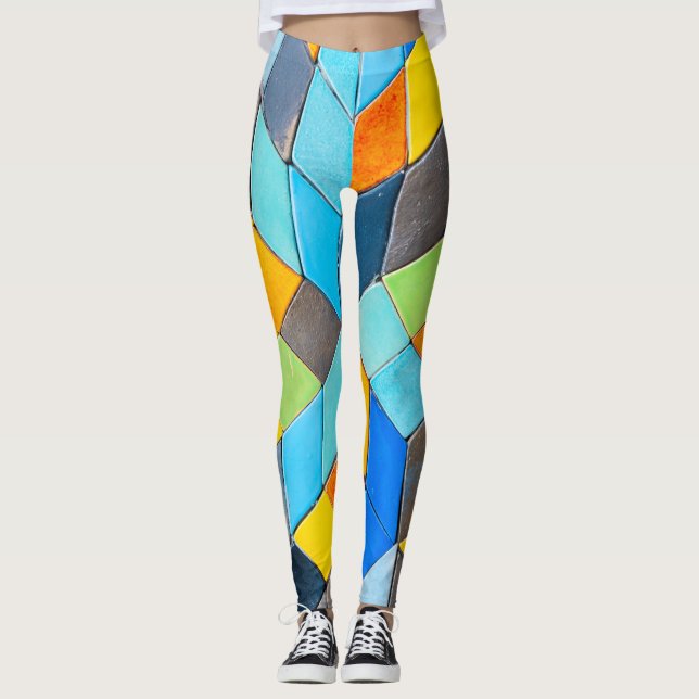 Leggings de design de Arte Criativa e Atrativa (Frente)