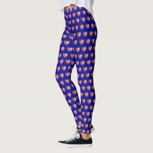 Leggings de Design de Arte Personalizadas do Amor