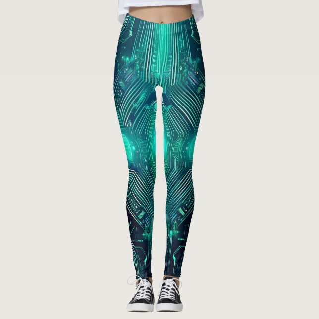 Leggings de Design de Conselho de Circuito: Estilo (Frente)