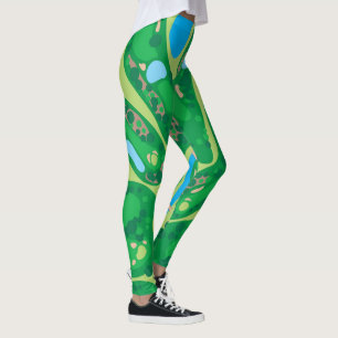 Leggings de Design do Curso Golf