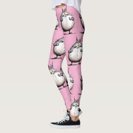 Leggings de Designer de Gato Gordo
