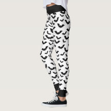 Leggings de Dia das Bruxas dos Grandes Morcegos Ne