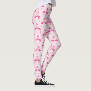 Leggings de Dia de os namorados Flamingo, Bolinhas