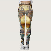 Leggings de disco Dourado