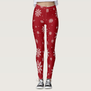 Leggings de diversão gradiente nos flocos de neve 