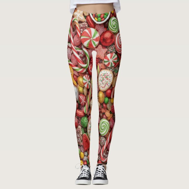 Leggings de Doces de Natal (Frente)