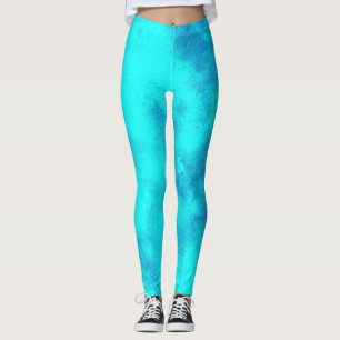 Leggings de efeito de nuvem no céu azul