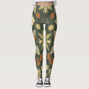 Leggings de elementos naturais orgânicos