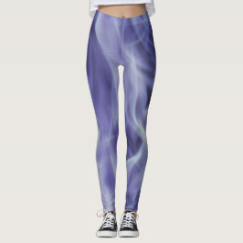 Leggings de Enfumaçado preto azul
