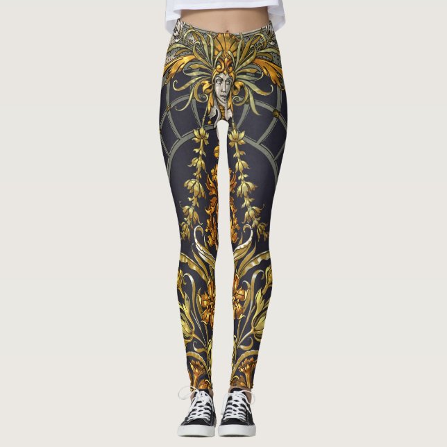 Leggings de Entrada de Jardim Antiquado (Frente)