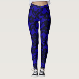 Leggings de Espaços Elegantes Elegantes marinhos A