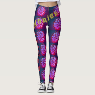 Leggings de Exercício de Nome Personalizado
