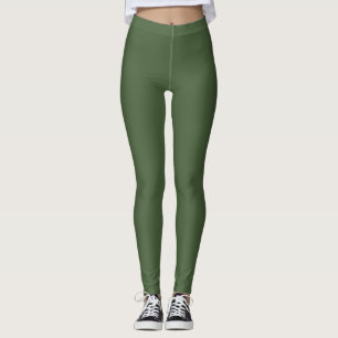 Leggings de Exercício de Yoga Olive Spruce