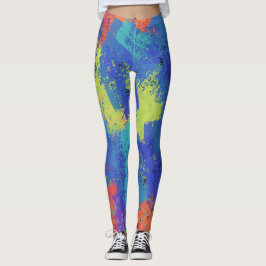 Leggings de explosão de cores