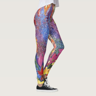 Leggings de explosão floral_aklouco